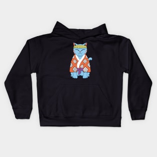 Pirate Cat Fish Kids Hoodie